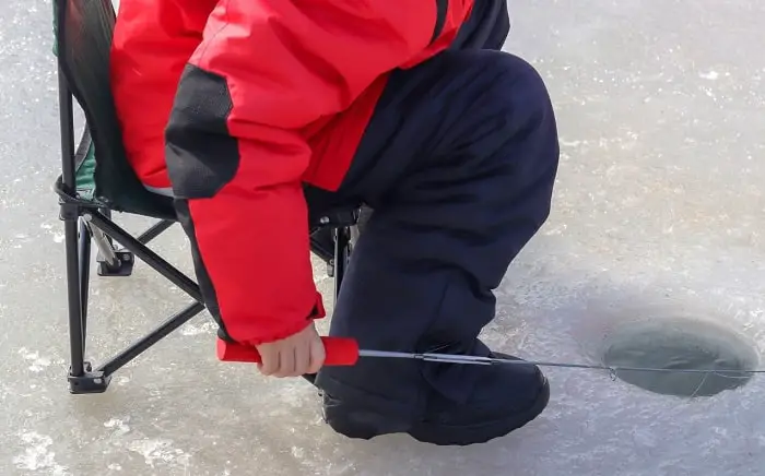 Trout ice fishing