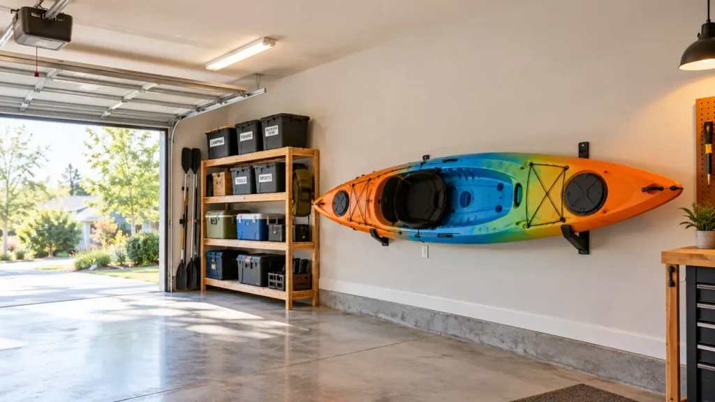 How to store kayak in garage