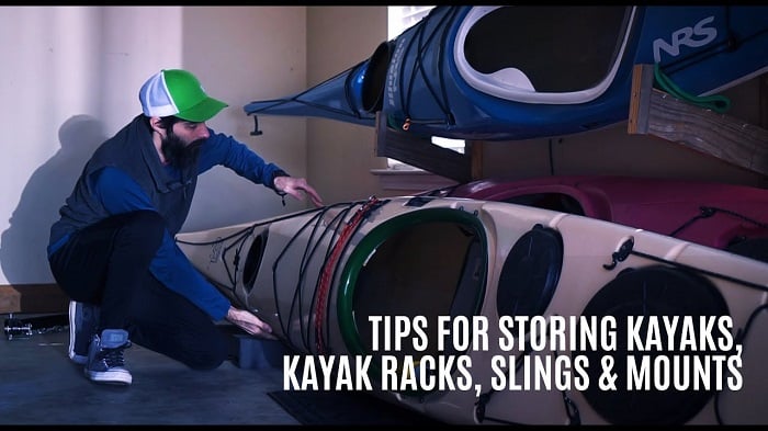 store a kayak on its side