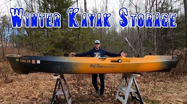 winter kayak storage