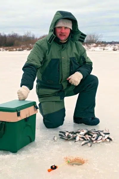 fishing in winter