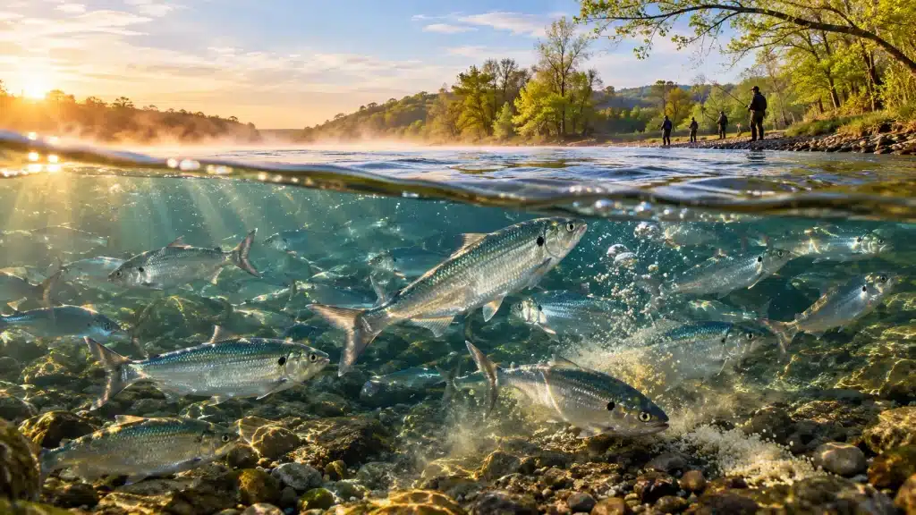 When Do Shad Spawn? Season, Temperature & Locations 1 when do threadfin shad spawn