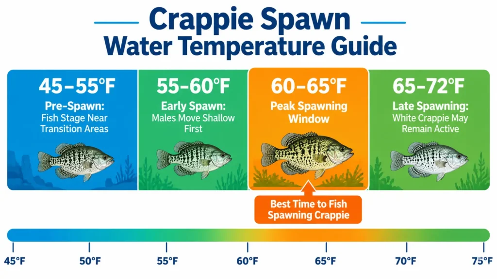 When Do Crappie Spawn? Best Time, Water Temp & Tips 2 Best Time to Fish Spawning Crappie
