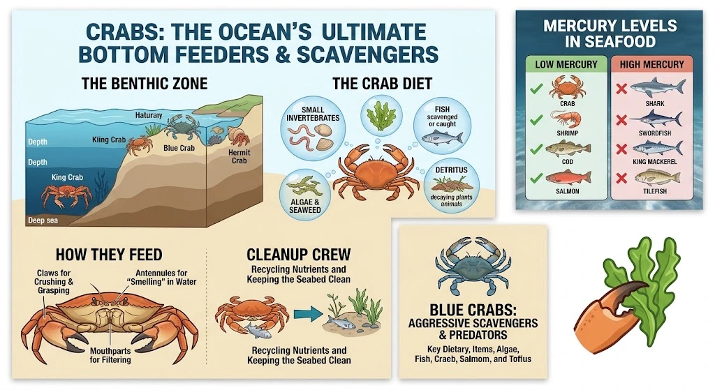 Are Crabs Bottom Feeders? What They Eat and Why It Matters 1 are crabs scavengers