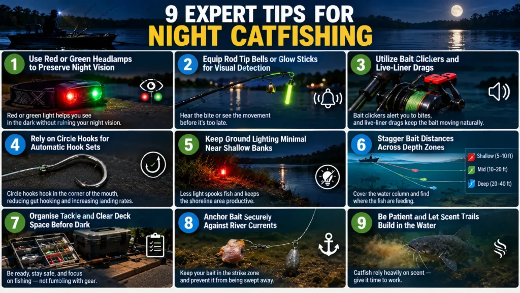 catfish night fishing tips